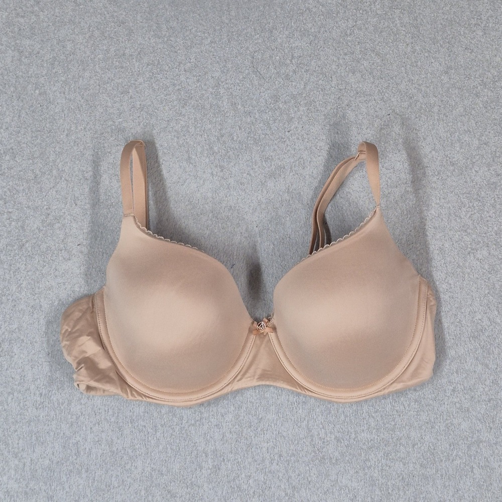 Victoria's Secret Women Bra 38D Beige T Shirt Lined Demi Underwired Strap